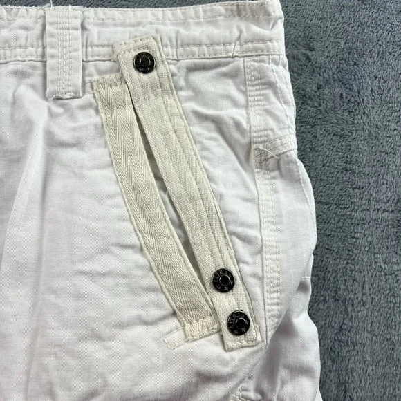 Vintage Attrak Cargo Pants Mens Size 38x30 Rip Stop White Paratrooper Baggy RARE